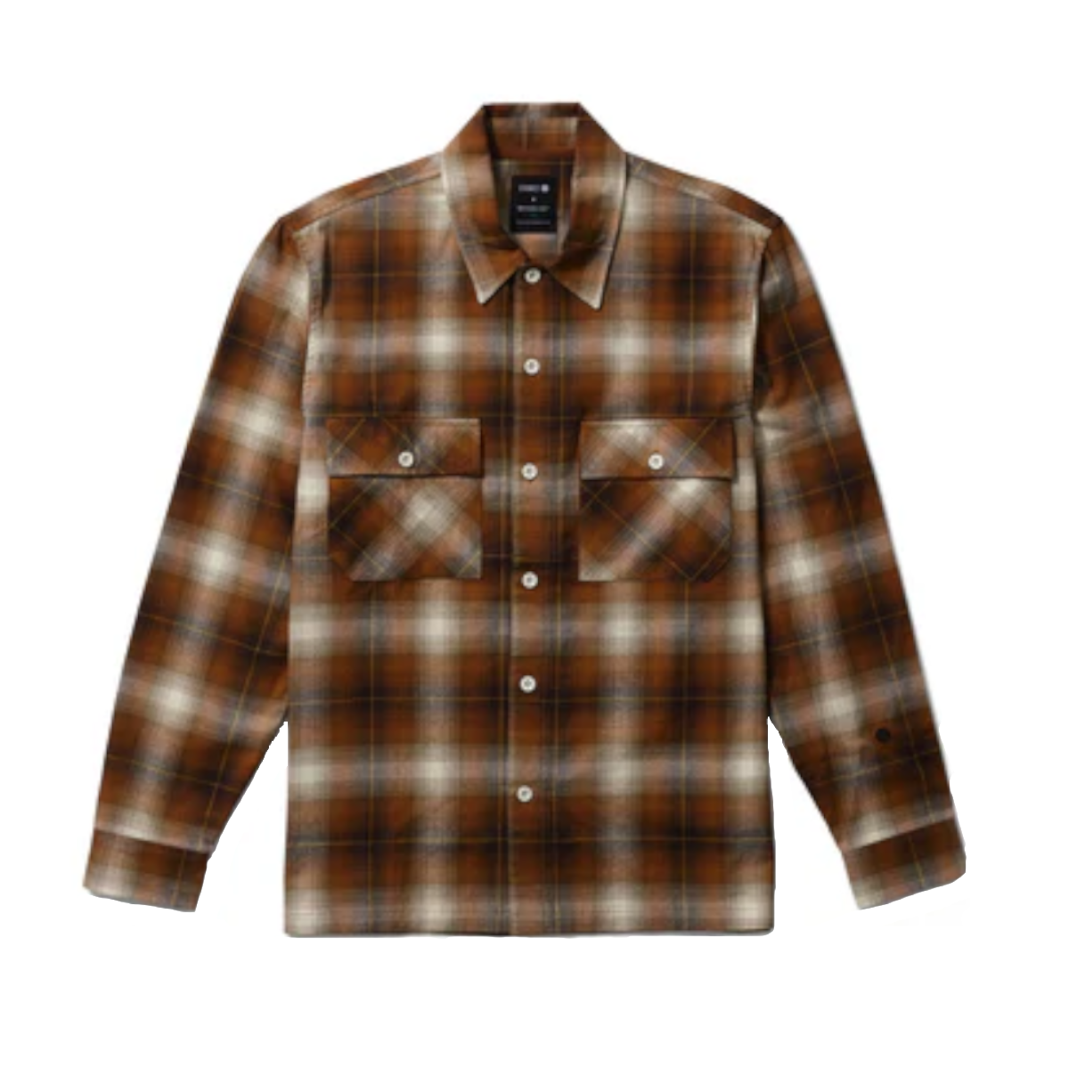 CAMISA STANCE LOWELL BUTTON UP BROWN - 1