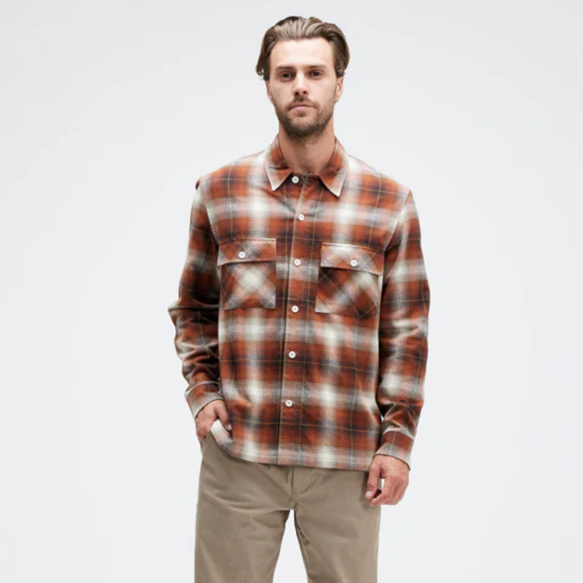 CAMISA STANCE LOWELL BUTTON UP BROWN - 2