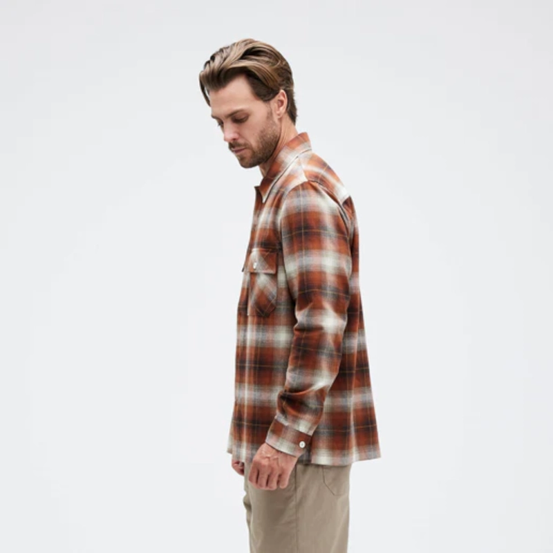 CAMISA STANCE LOWELL BUTTON UP BROWN - 4