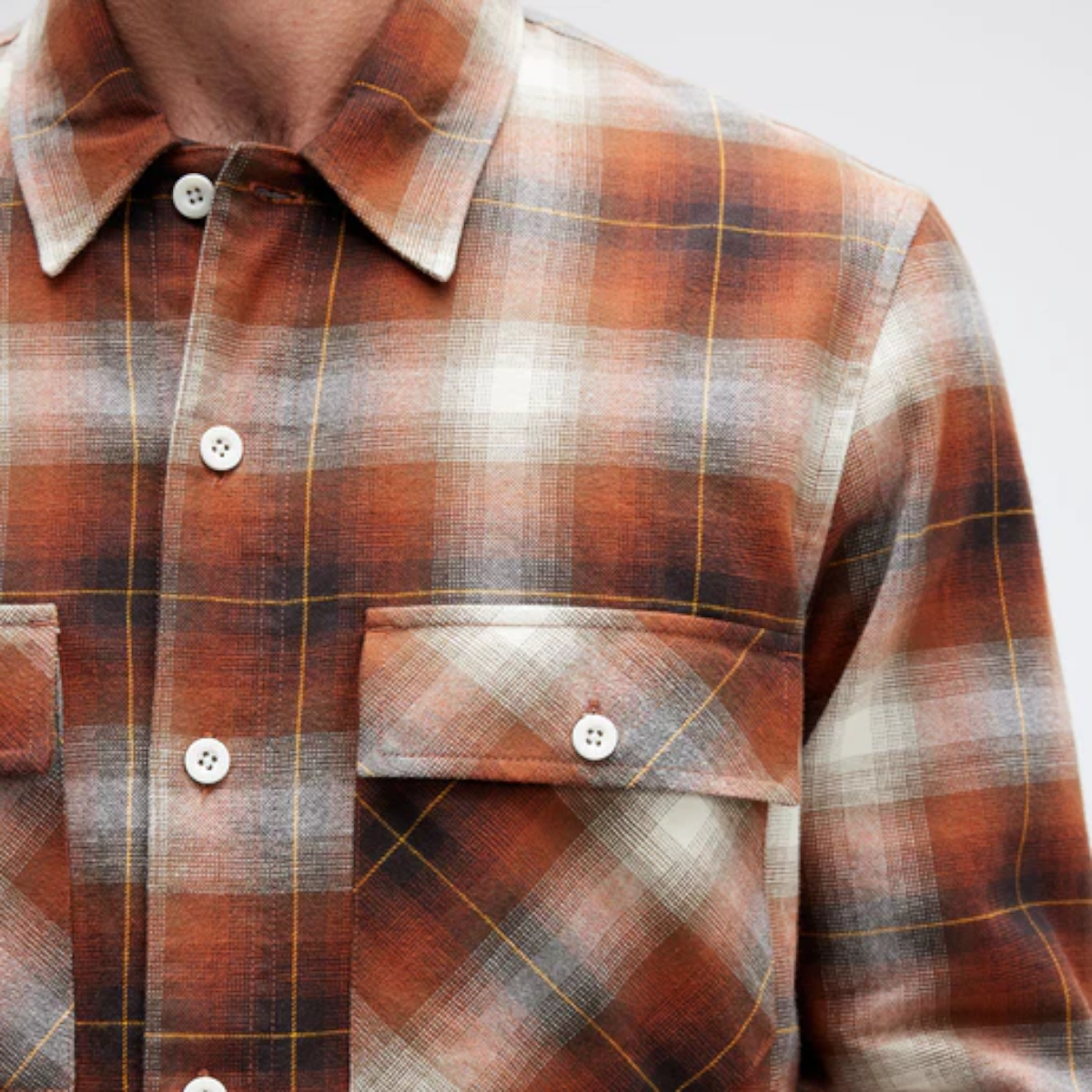 CAMISA STANCE LOWELL BUTTON UP BROWN - 6