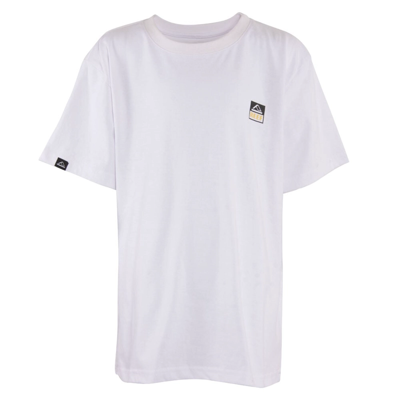 POLERA KIDS WHITE LOGO BLACK BACK - 1