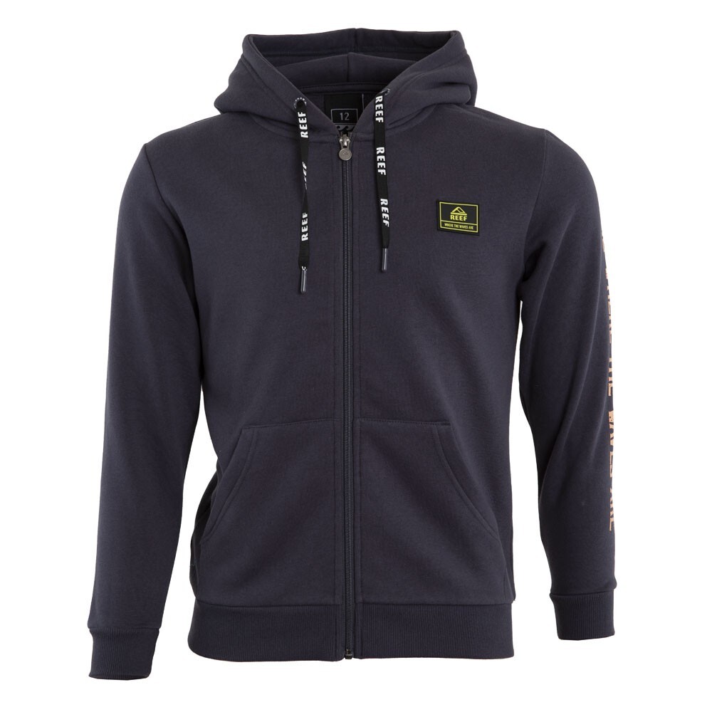POLERON FULL ZIPPER KIDS DARK GREY ESTAMPADO - 1