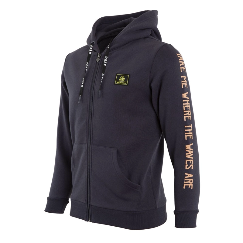 POLERON FULL ZIPPER KIDS DARK GREY ESTAMPADO - 2