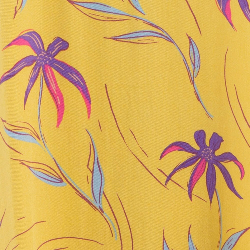 VESTIDO KIDS LEAVES YELLOW - 4