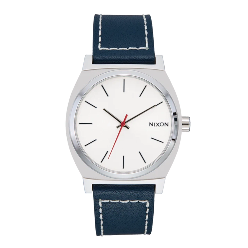 RELOJ TIME TELLER LEATHER SILVER CLOUD INDIGO - 1