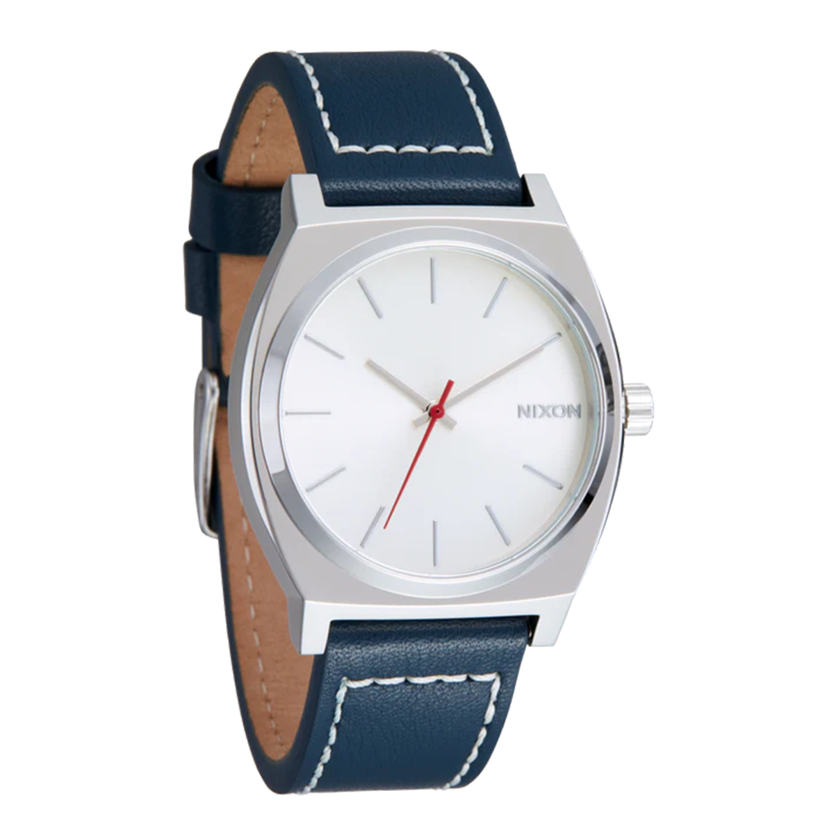 RELOJ TIME TELLER LEATHER SILVER CLOUD INDIGO - 2