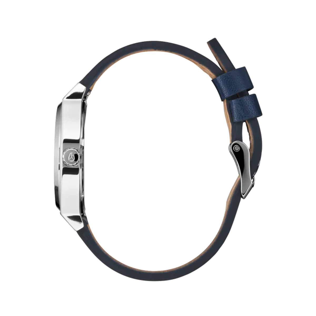 RELOJ TIME TELLER LEATHER SILVER CLOUD INDIGO - 3