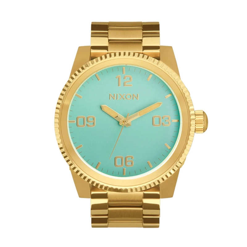 RELOJ NIXON CORPORAL GOLD TURQUOISE GOLD - 1