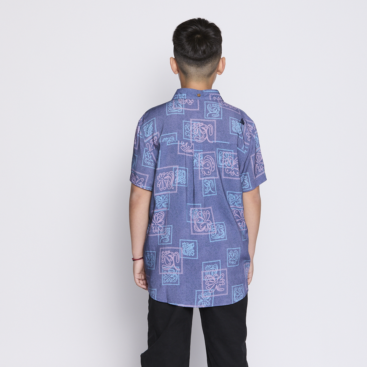 CAMISA REEF KIDS AZUL FIGURAS - 3