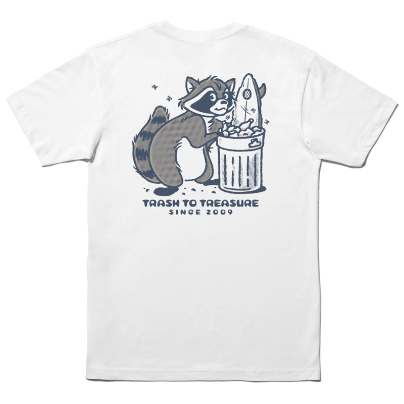 POLERA STANCE TRASH TO TREASURE WHITE - 2