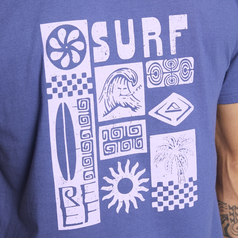 POLERA REEF MEN SURF REEF BLUE PINK - 8
