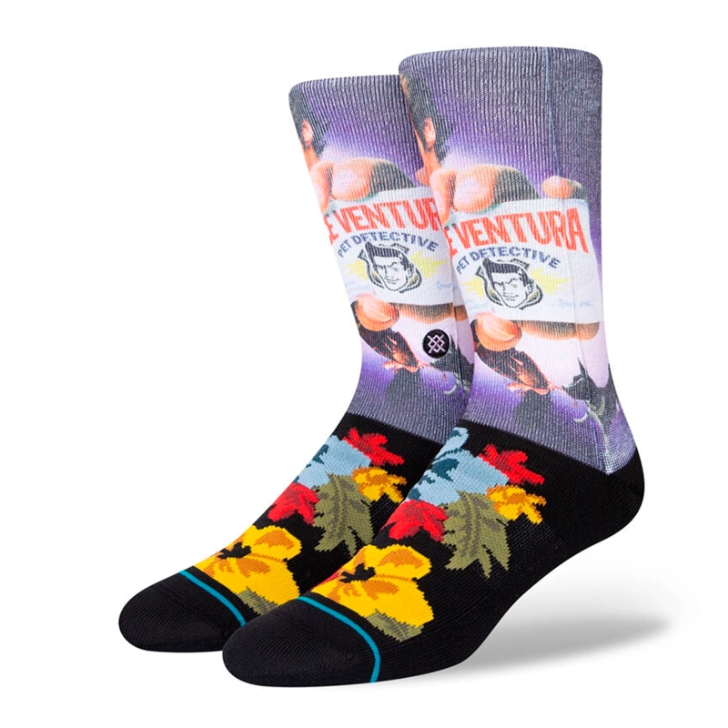 STANCE SOCK ACE VENTURA PET DETECTIVE BLACK - 1