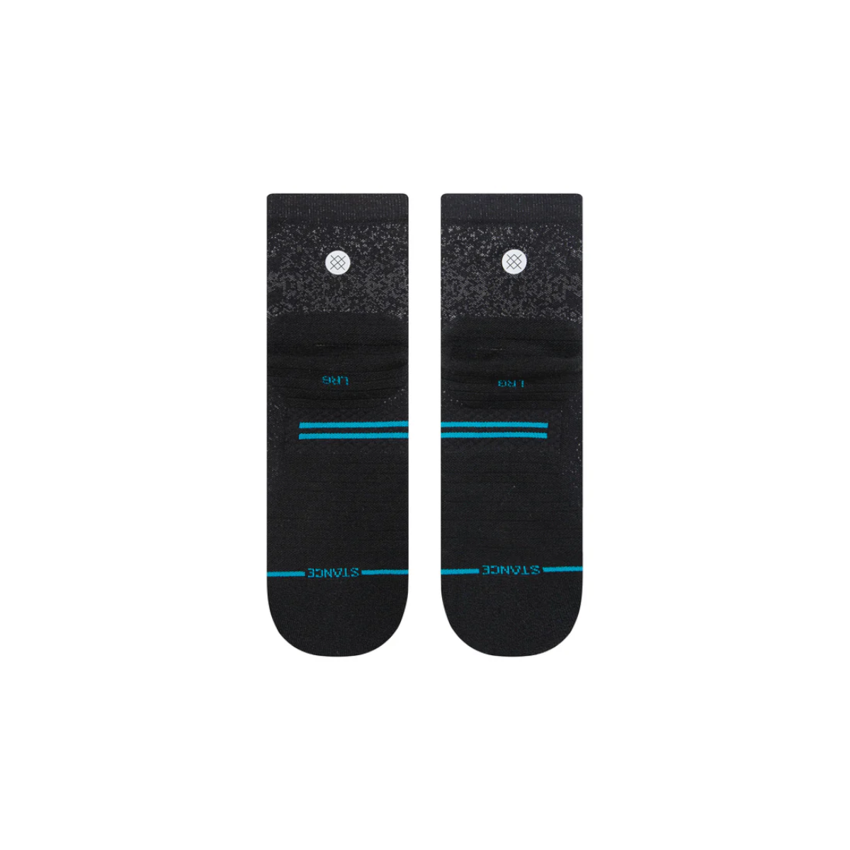 STANCE SOCK RUN LIGHT QUARTER BLACK - 3