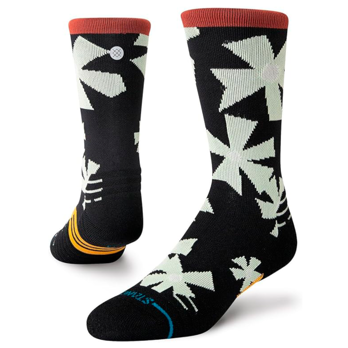 STANCE SOCK CENTURY MID CREW BLACK - 1