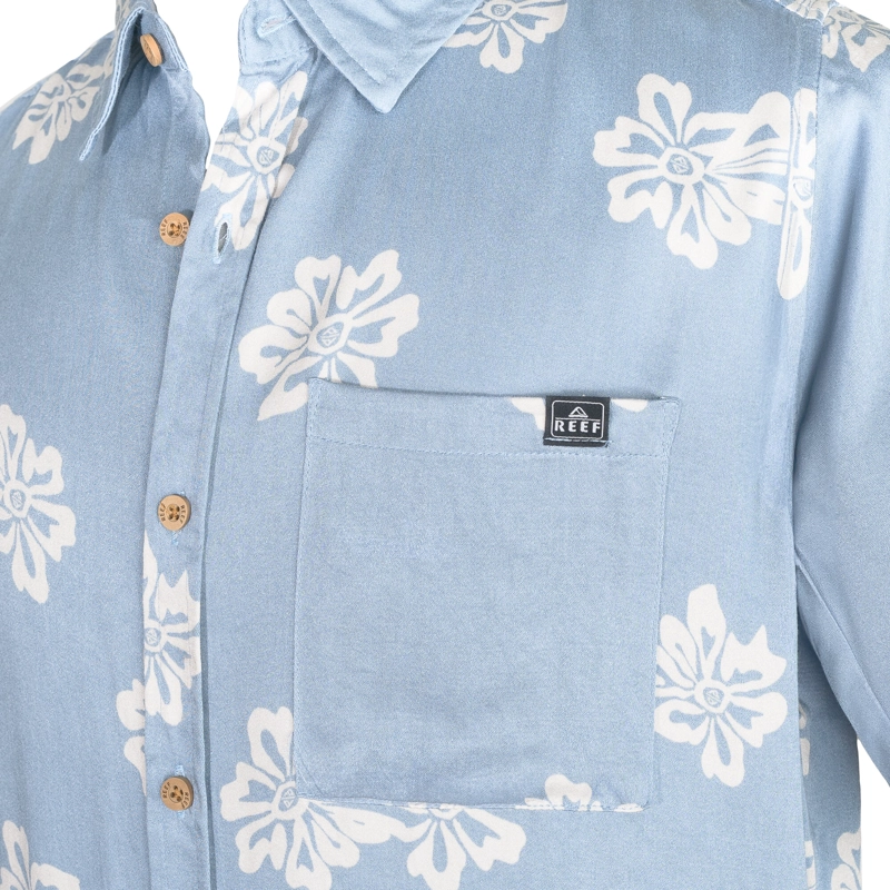 CAMISAS M/C REEF HOMBRE AZUL CLARO - 3