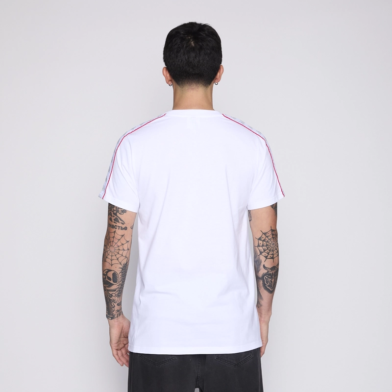 POLERA KAPPA MEN BANDA WHITE LOGO FRONT GREY - 3