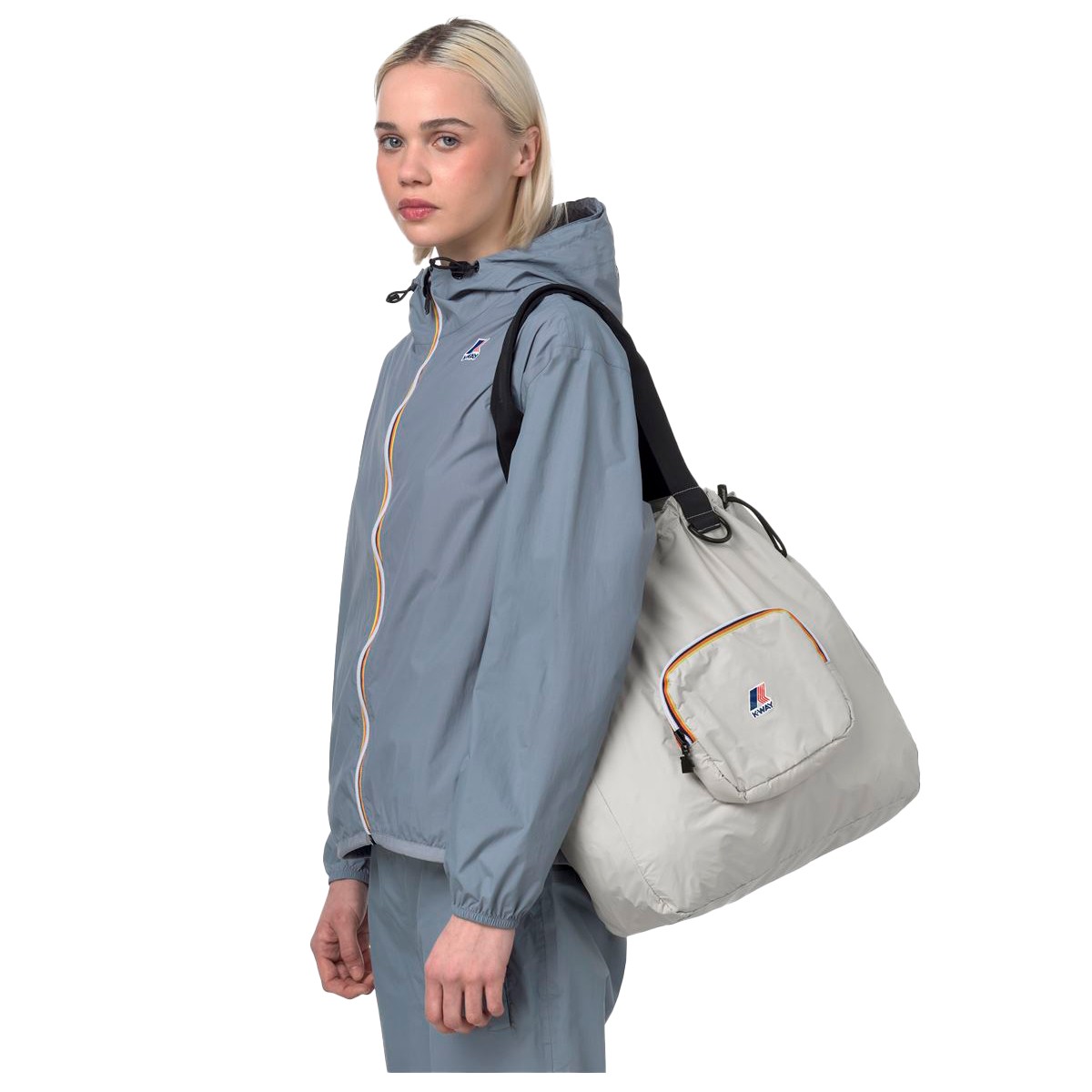 BOLSO K-WAY PACKABLE LE VRAI 3.0 VICTORINE BEIGE LIGHT - 5