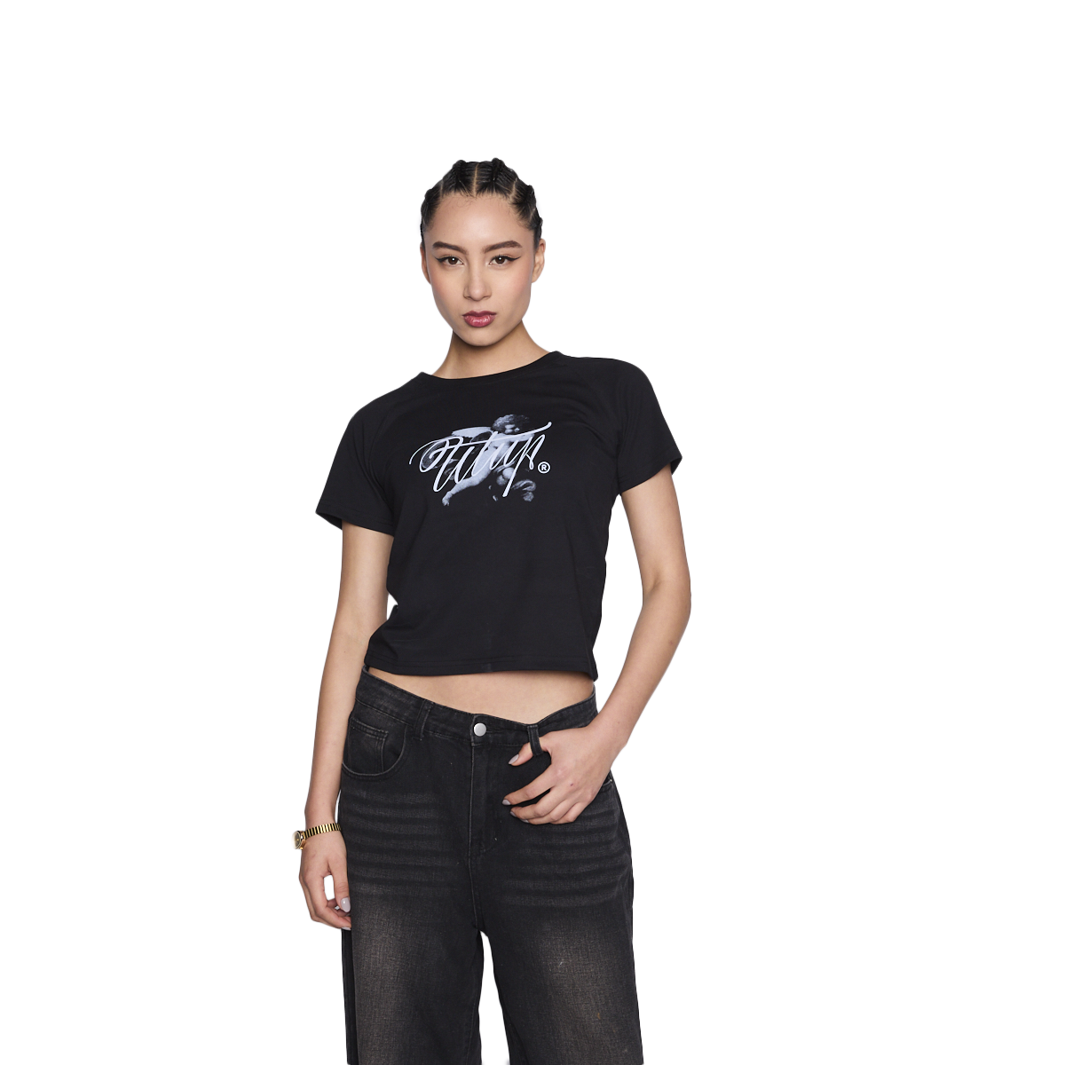 POLERA WHATUP WOMEN ANGEL BLACK - 1