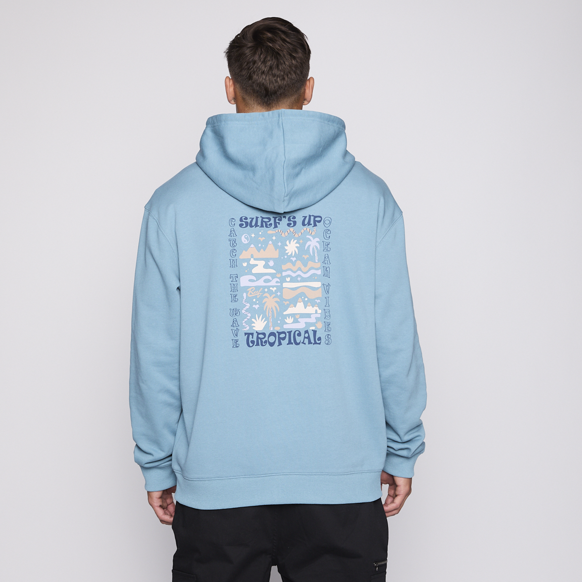 POLERON REEF MEN FULL ZIPPER BLUE SURF UP - 3