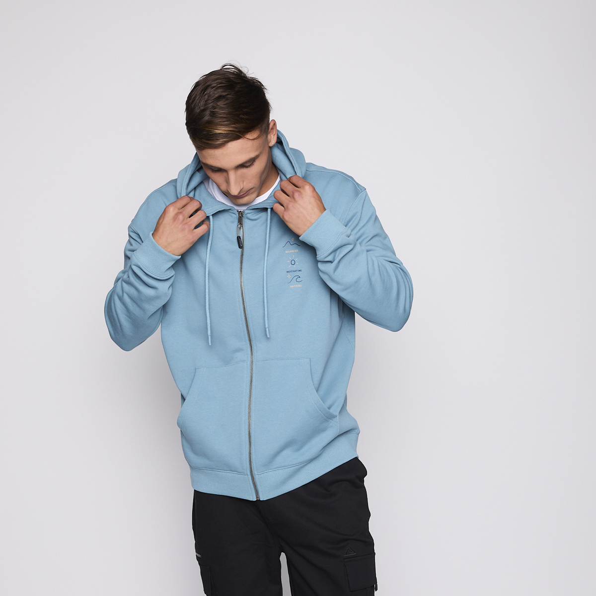 POLERON REEF MEN FULL ZIPPER BLUE SURF UP - 4