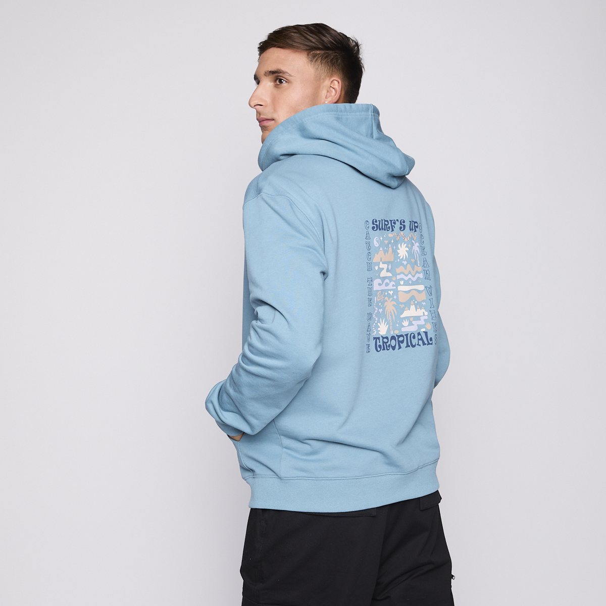 POLERON REEF MEN FULL ZIPPER BLUE SURF UP - 5