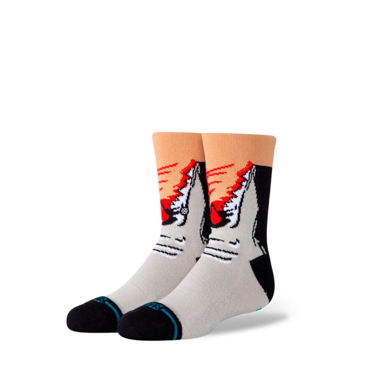 STANCE SOCK KIDS SNACK ATTACK KIDS CREW BLACK - 1
