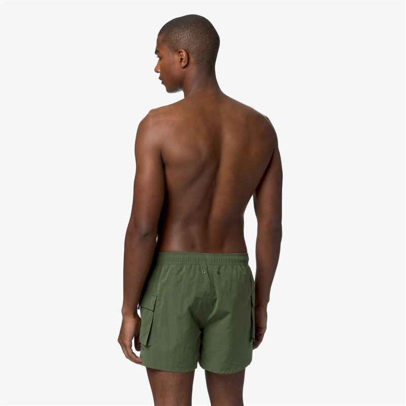 TRAJE DE BAÑO K-WAY MEN MELLOW MINI RIPSTOP GREEN CYPRESS - 4