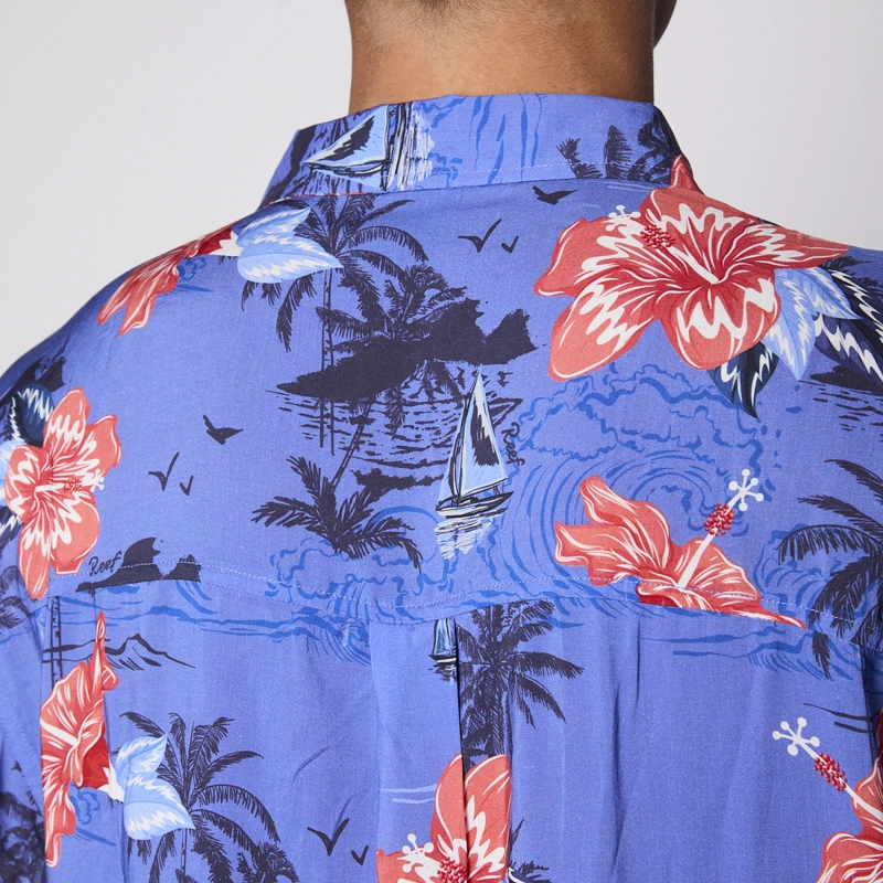 CAMISA REEF MEN FLOREADA AZUL - 7