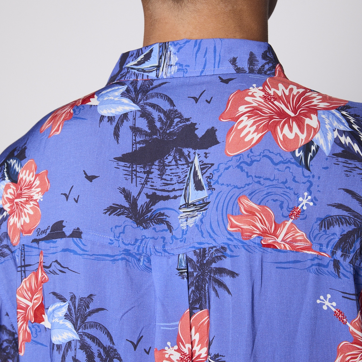 CAMISA REEF MEN FLOREADA AZUL - 7