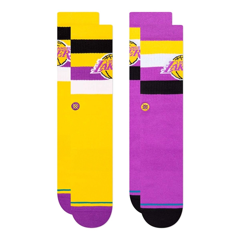 STANCE SOCK 2 PACK LAKERS PURPLE - 1