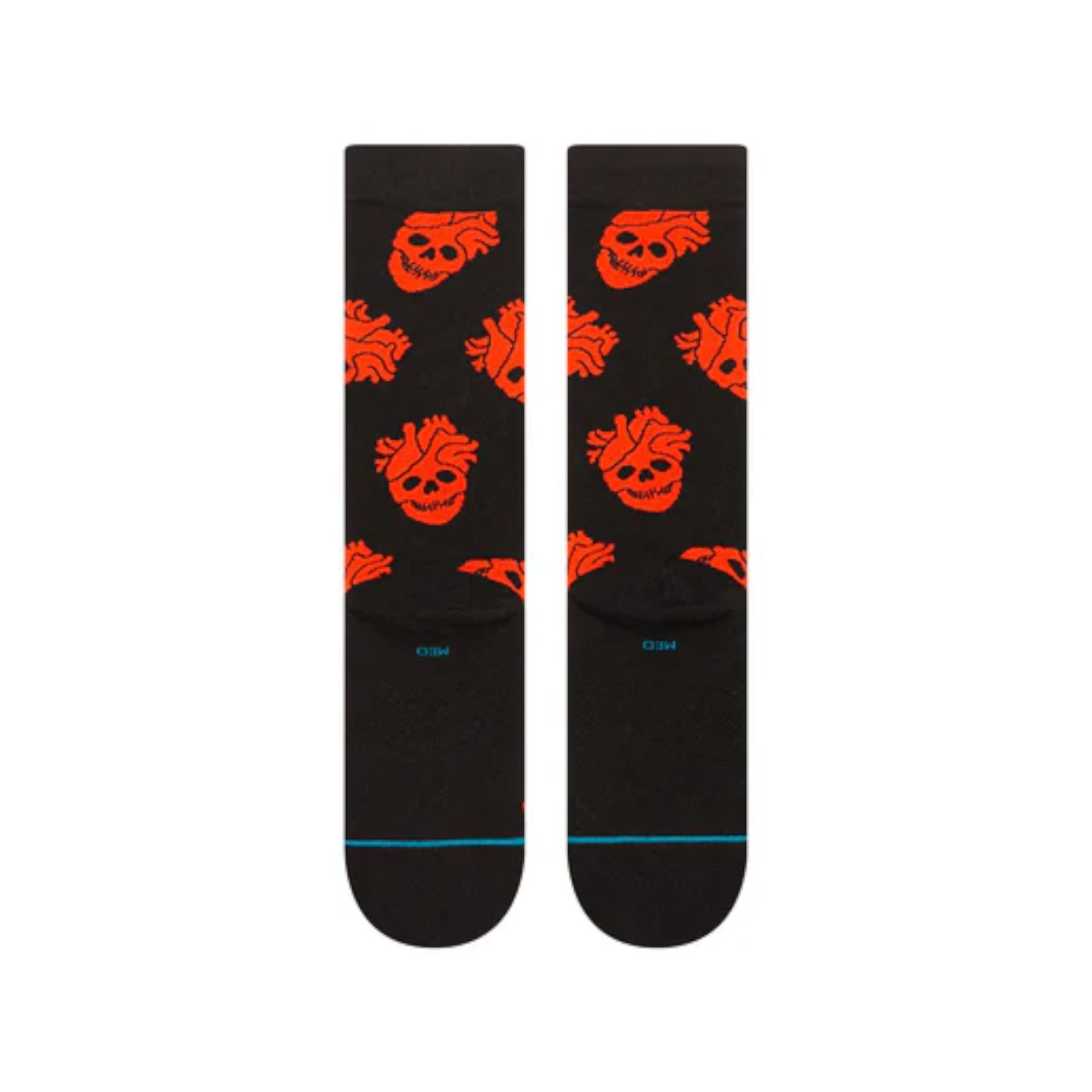STANCE SOCK FALLIN IN SKULL CREW BLACK - 3