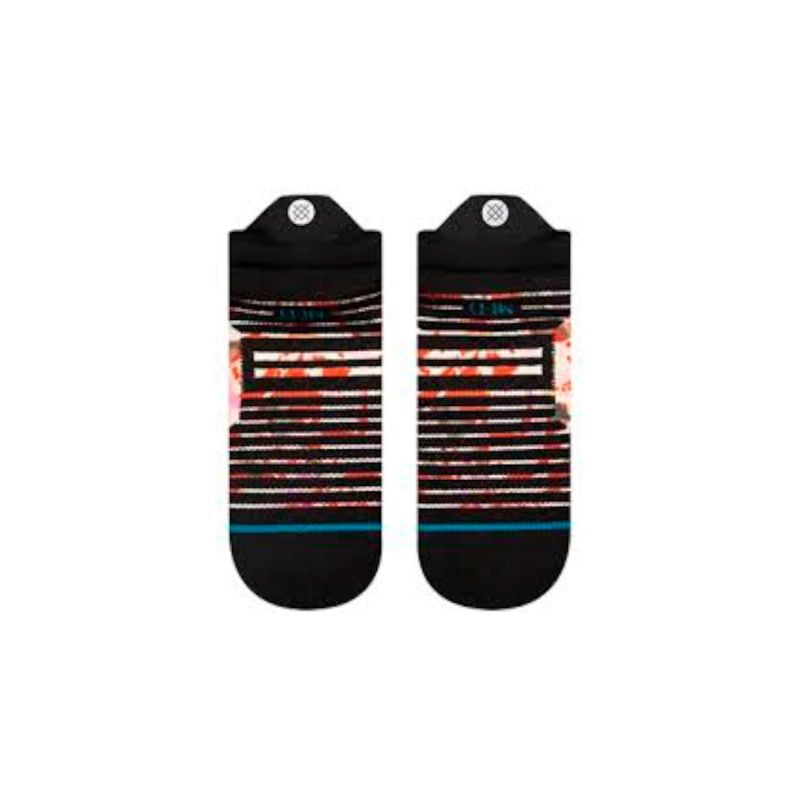 STANCE SOCK WOMEN ENCYCLIA MID TAB BLACK RED - 3