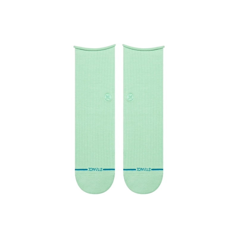 STANCE SOCK WOMEN ROLLED CUFF QUARTER JADE - 2