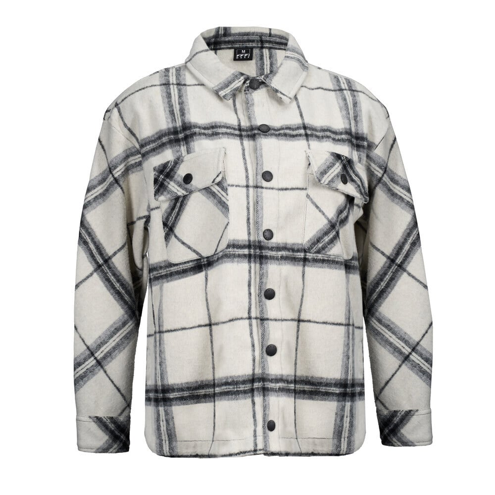 SOBRECAMISA REEF WOMEN BUTTONS WHITE BLACK - 1