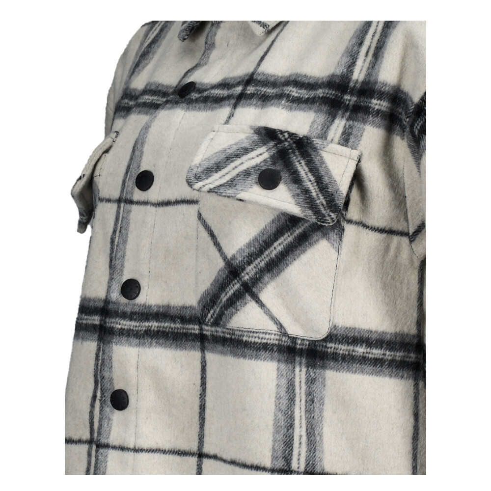 SOBRECAMISA REEF WOMEN BUTTONS WHITE BLACK - 3