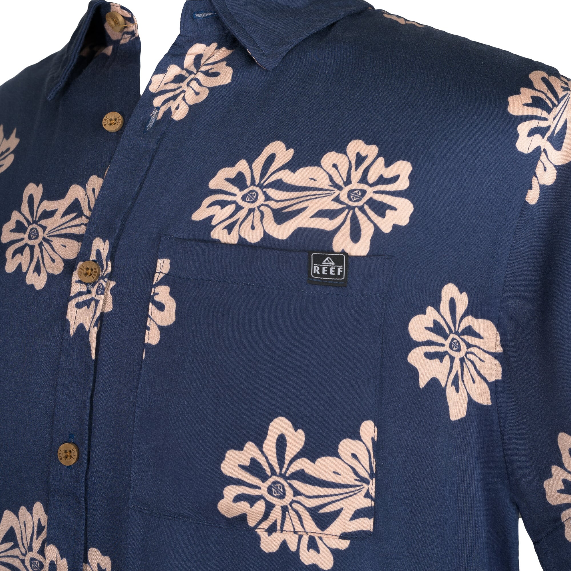 CAMISAS M/C REEF HOMBRE AZUL ABIERTO - 3