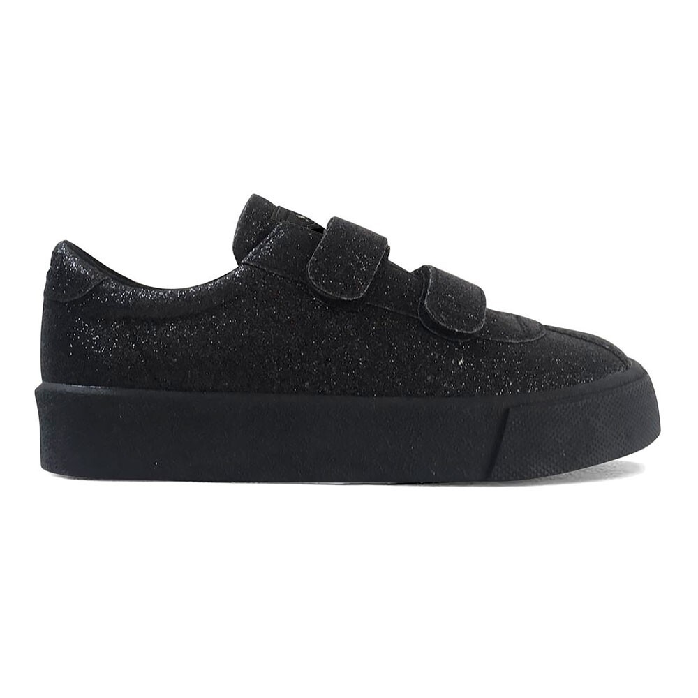 ZAPATILLA 2843 KIDS CLUB STRAPS GLITTER BLACK SUPERGA - 1