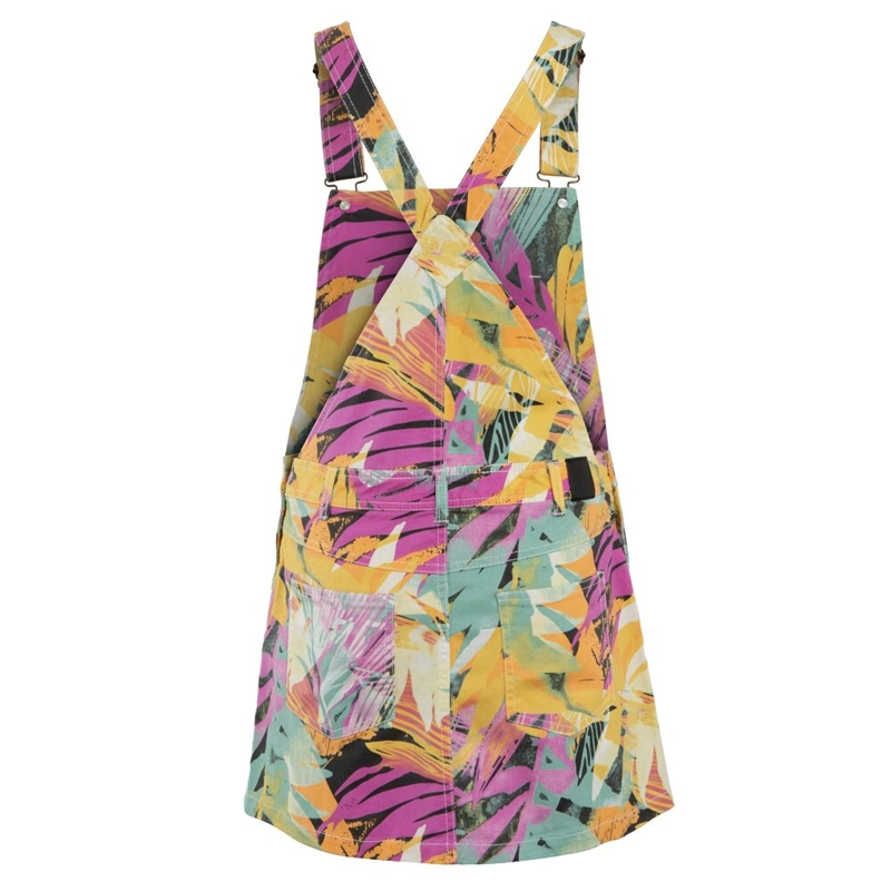 JARDINERA GIRLS VESTIDO MULTICOLOR LEAVES - 3