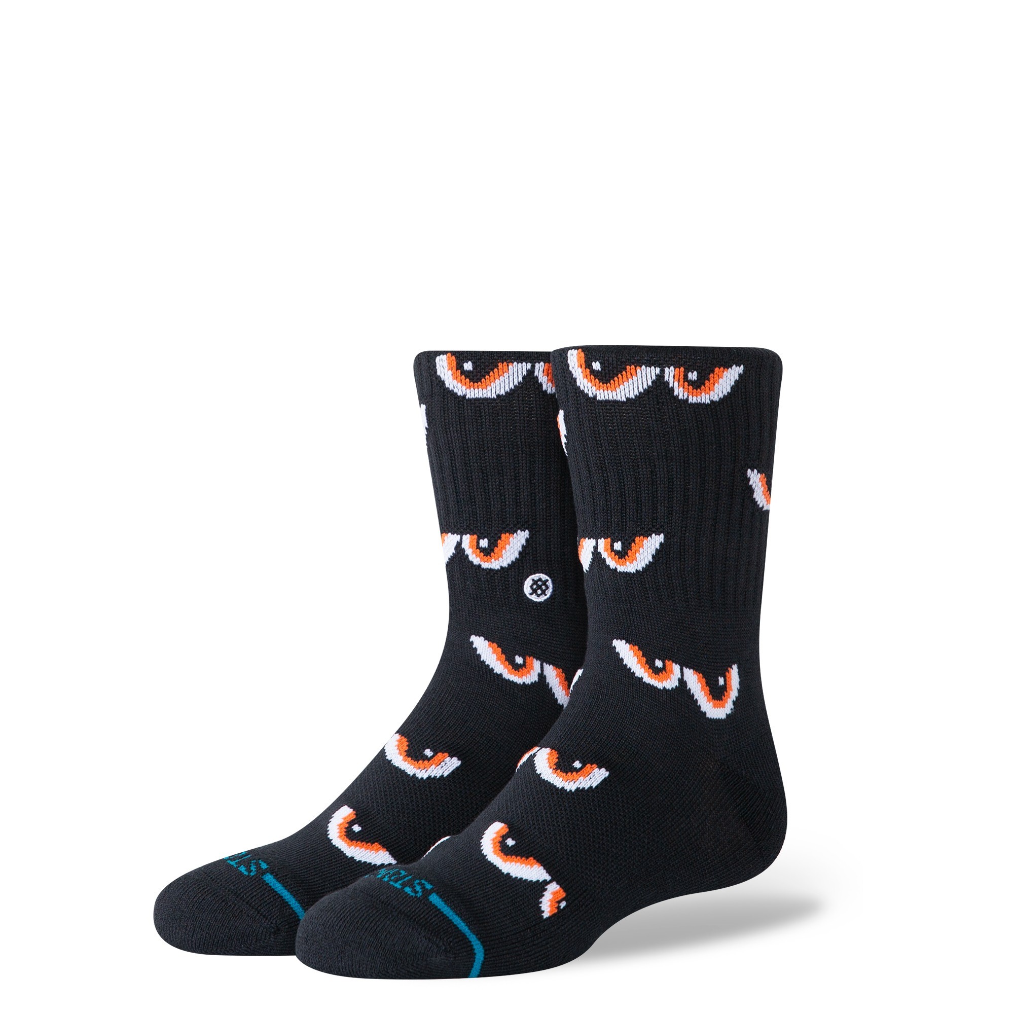 STANCE SOCK KIDS NEIGHTBORLY CREW BLACK - 1