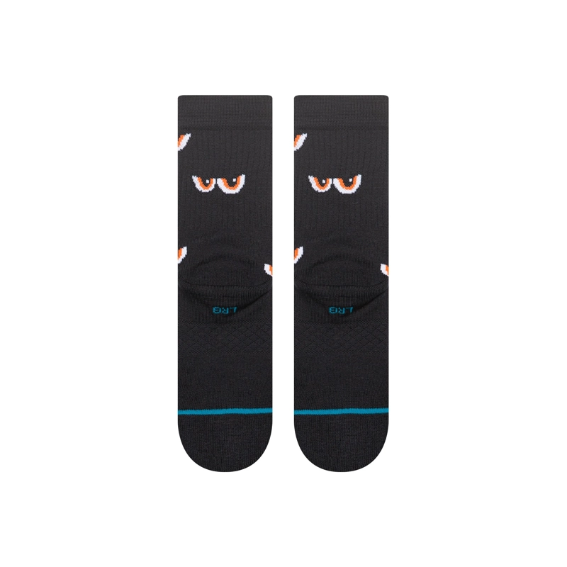 STANCE SOCK KIDS NEIGHTBORLY CREW BLACK - 3