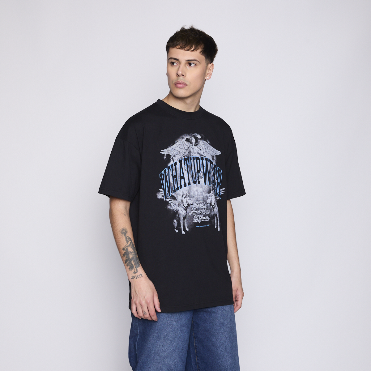 POLERA WHATUP 'EL CIELO NUNCA FUE EL LIMITE' BLACK - 3