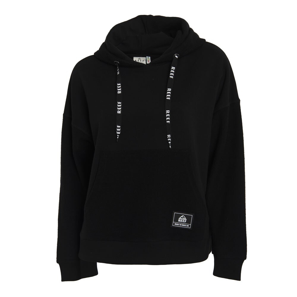 POLERON WOMEN HOODIE BLACK PINK - 1