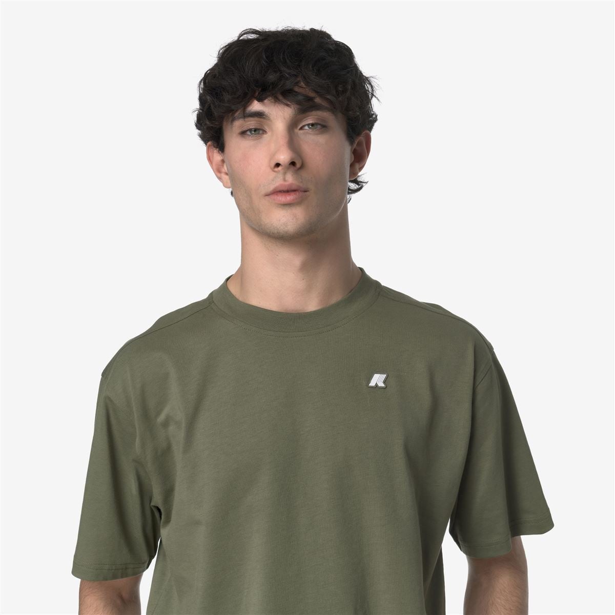 POLERA K-WAY MEN SOLO GREEN LICHEN - 5