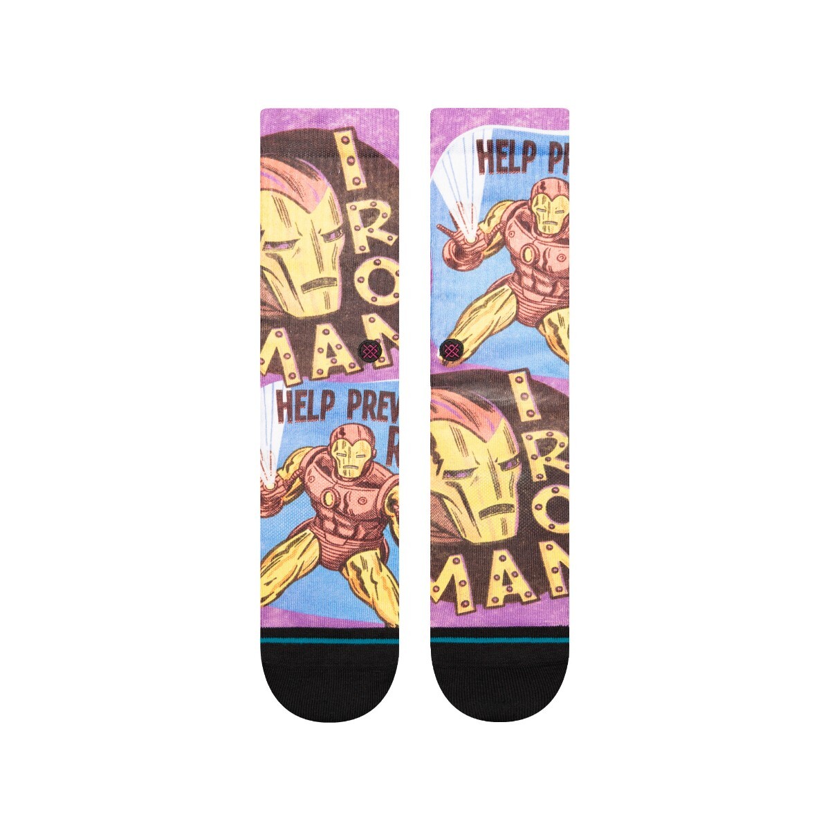 STANCE SOCK MEN IRON MAN PREVENT RUST PURPLE - 2