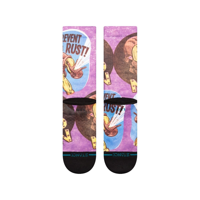 STANCE SOCK MEN IRON MAN PREVENT RUST PURPLE - 3