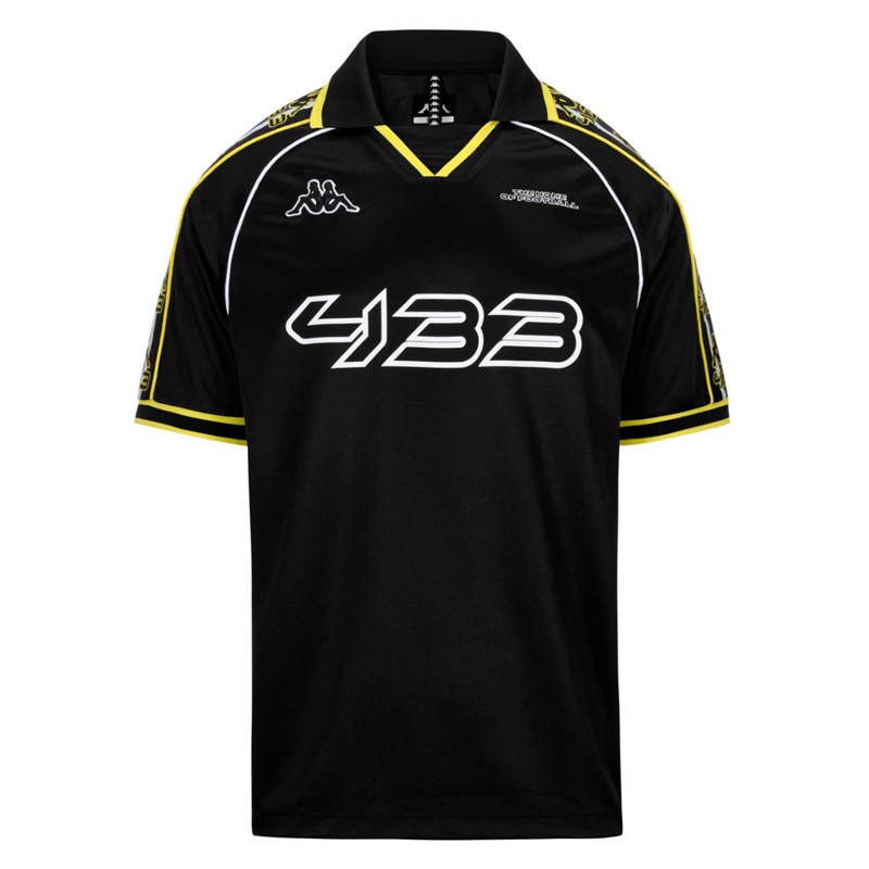 CAMISETA KAPPA 222 BANDA ROMBAT 433 OVERSIZE BLACK - 1