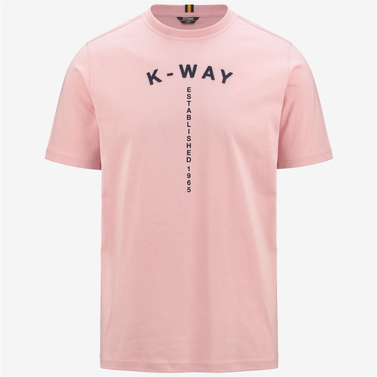 POLERA K-WAY MEN ODOM TYPO ESTABLISHED PINK - 1