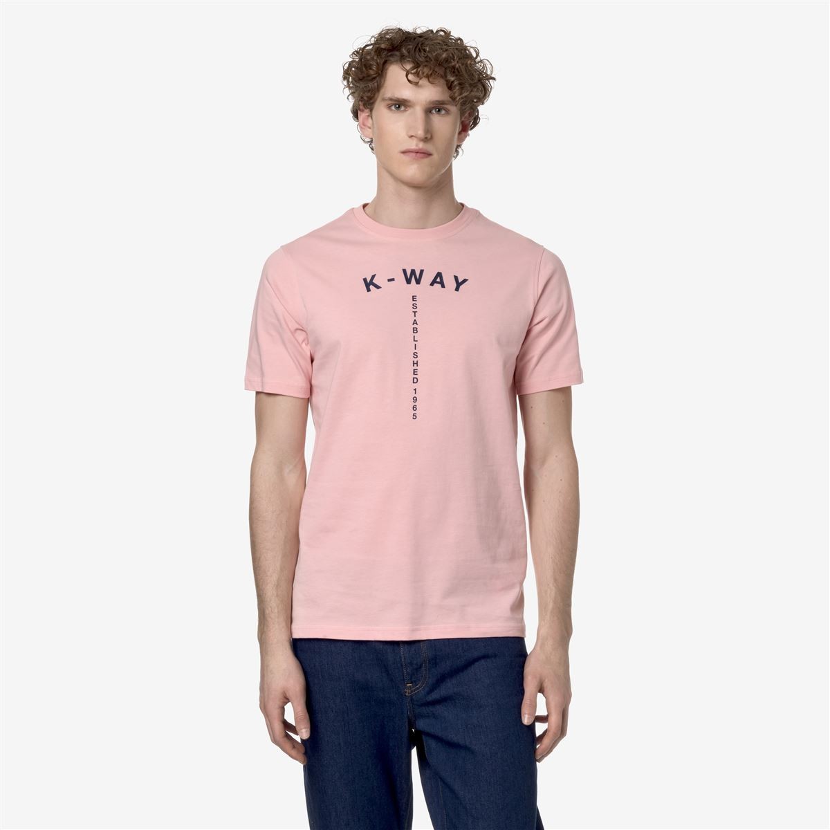 POLERA K-WAY MEN ODOM TYPO ESTABLISHED PINK - 2