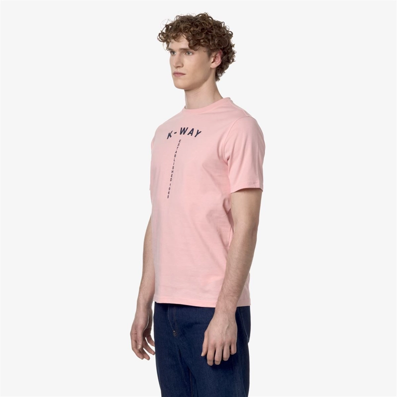 POLERA K-WAY MEN ODOM TYPO ESTABLISHED PINK - 3