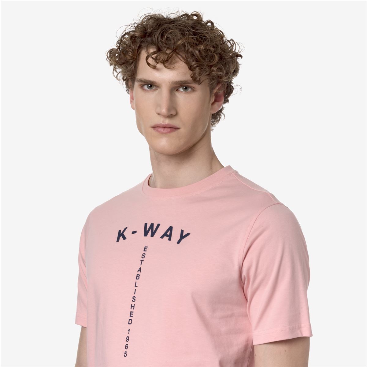 POLERA K-WAY MEN ODOM TYPO ESTABLISHED PINK - 5